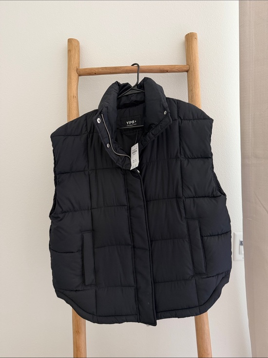 YPB Jackets & Blazers - YPB Black Quilted Puffer Vest - Women's Sleeveless Coat